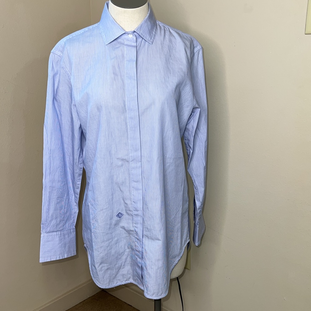 Euc Equipment Pinstripe Small Button Down